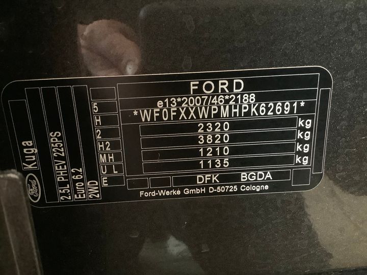 Photo 15 VIN: WF0FXXWPMHPK62691 - FORD KUGA 