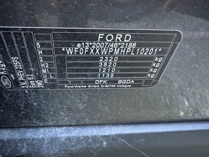 Photo 9 VIN: WF0FXXWPMHPL10201 - FORD KUGA 