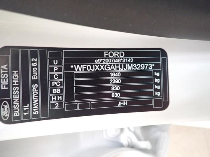 Photo 12 VIN: WF0JXXGAHJJM32973 - FORD FIESTA 