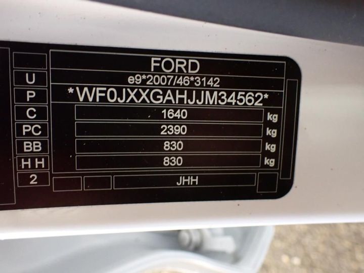 Photo 12 VIN: WF0JXXGAHJJM34562 - FORD FIESTA 