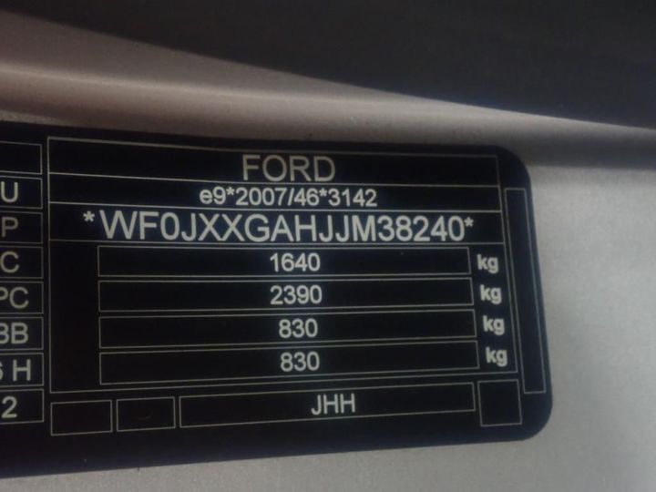 Photo 12 VIN: WF0JXXGAHJJM38240 - FORD FIESTA 