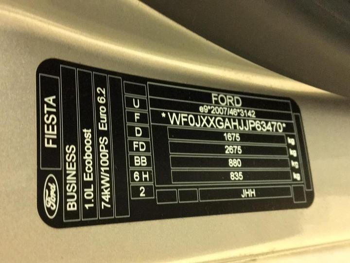 Photo 4 VIN: WF0JXXGAHJJP63470 - FORD FIESTA 