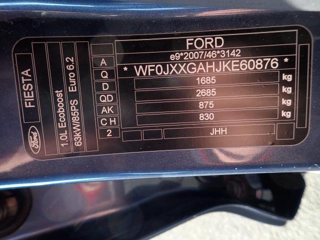 Photo 10 VIN: WF0JXXGAHJKE60876 - FORD FIESTA 