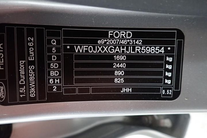 Photo 7 VIN: WF0JXXGAHJLR59854 - FORD FIESTA 