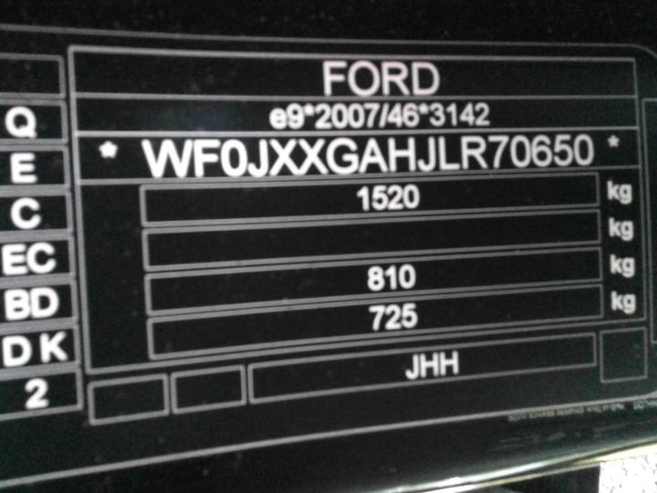 Photo 8 VIN: WF0JXXGAHJLR70650 - FORD FIESTA 