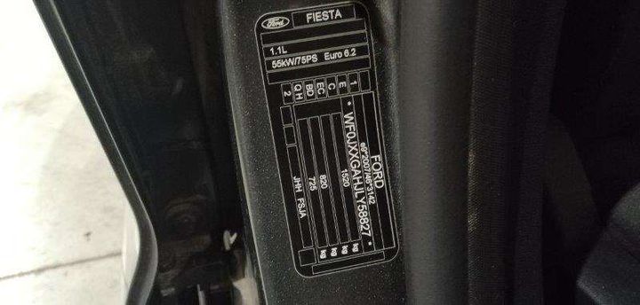 Photo 8 VIN: WF0JXXGAHJLY58827 - FORD FIESTA 