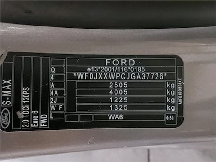 Photo 11 VIN: WF0JXXWPCJGA37726 - FORD S-MAX DIESEL - 2015 