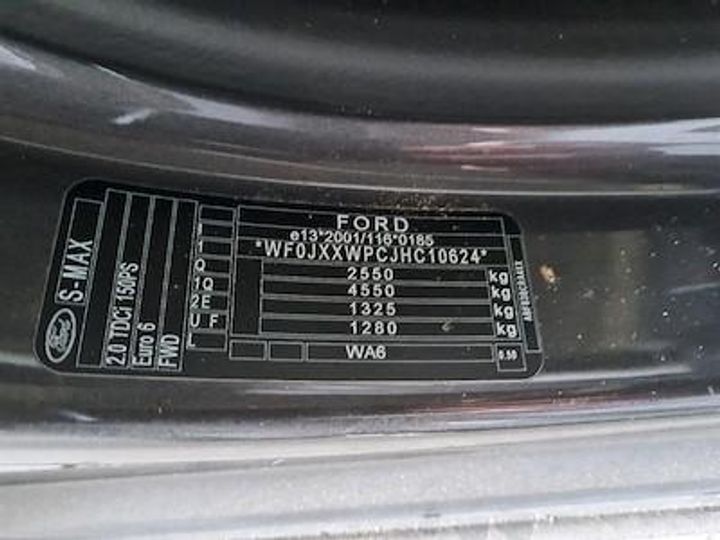 Photo 12 VIN: WF0JXXWPCJHC10624 - FORD S-MAX DIESEL - 2015 