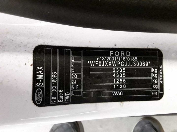 Photo 12 VIN: WF0JXXWPCJJJ30069 - FORD S-MAX 2.0 TDCI 