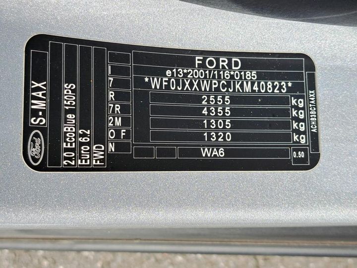 Photo 5 VIN: WF0JXXWPCJKM40823 - FORD S-MAX 