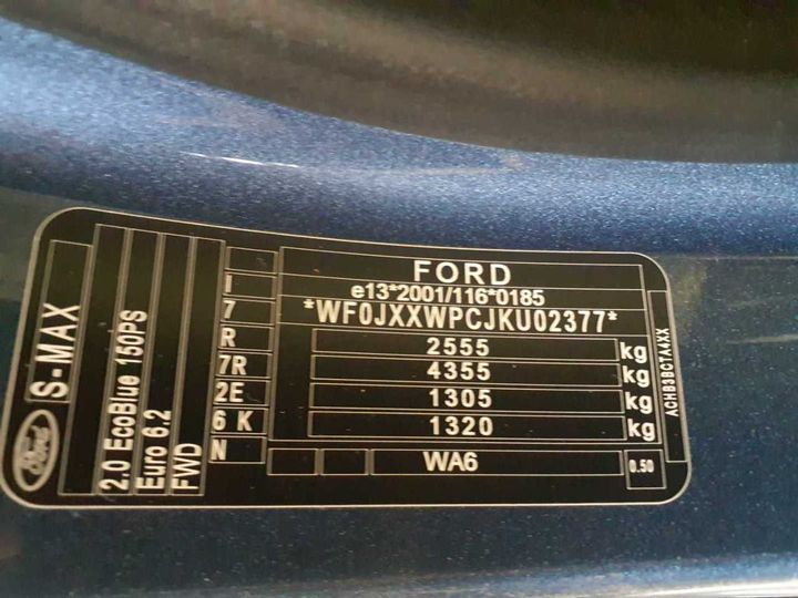 Photo 11 VIN: WF0JXXWPCJKU02377 - FORD S-MAX 2.0 ECOBLUE 