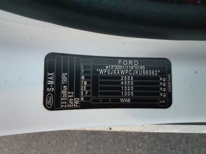 Photo 10 VIN: WF0JXXWPCJKU86062 - FORD S-MAX 