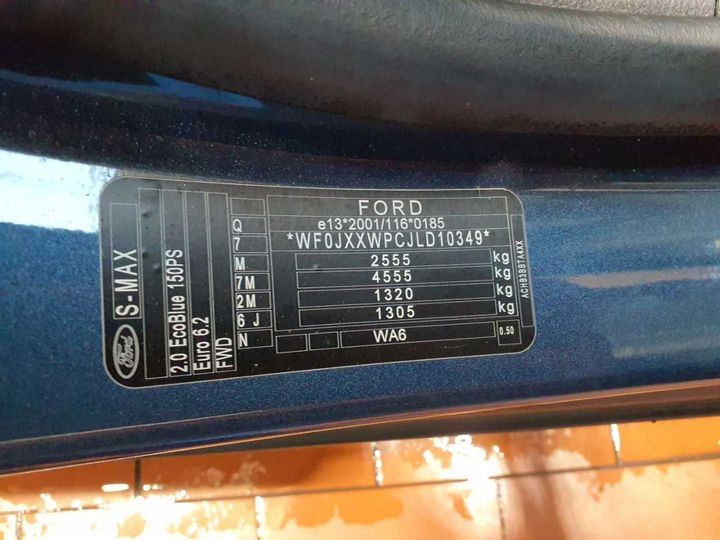 Photo 11 VIN: WF0JXXWPCJLD10349 - FORD S-MAX 2.0 ECOBLUE 