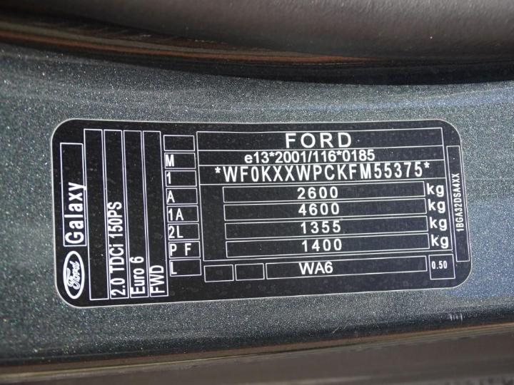 Photo 6 VIN: WF0KXXWPCKFM55375 - FORD GALAXY 