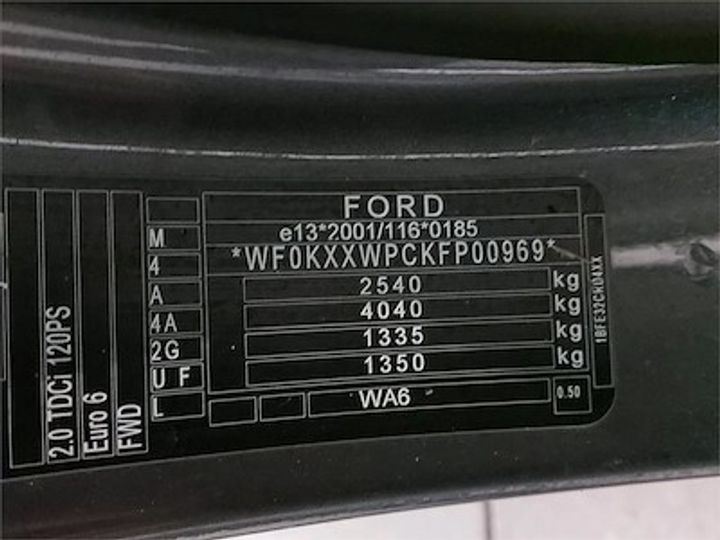 Photo 11 VIN: WF0KXXWPCKFP00969 - FORD GALAXY DIESEL - 2015 