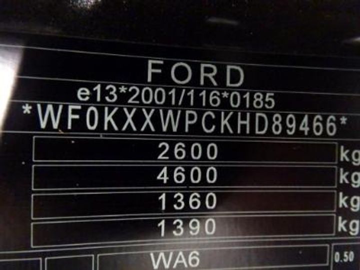 Photo 8 VIN: WF0KXXWPCKHD89466 - FORD GALAXY DIESEL - 2015 