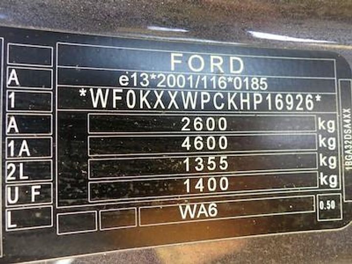 Photo 12 VIN: WF0KXXWPCKHP16926 - FORD GALAXY DIESEL - 2015 