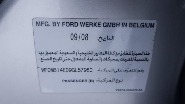 Photo 3 VIN: WF0MB14E09GL57980 - FORD MONDEO 