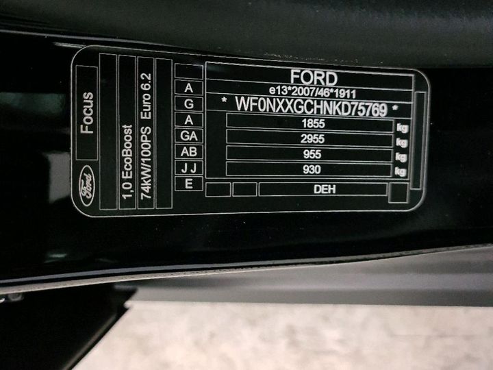 Photo 8 VIN: WF0NXXGCHNKD75769 - FORD FOCUS 