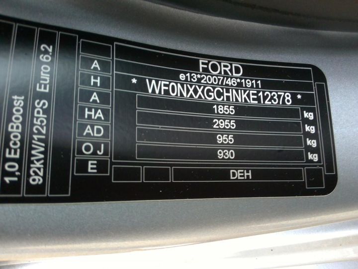 Photo 8 VIN: WF0NXXGCHNKE12378 - FORD FOCUS 