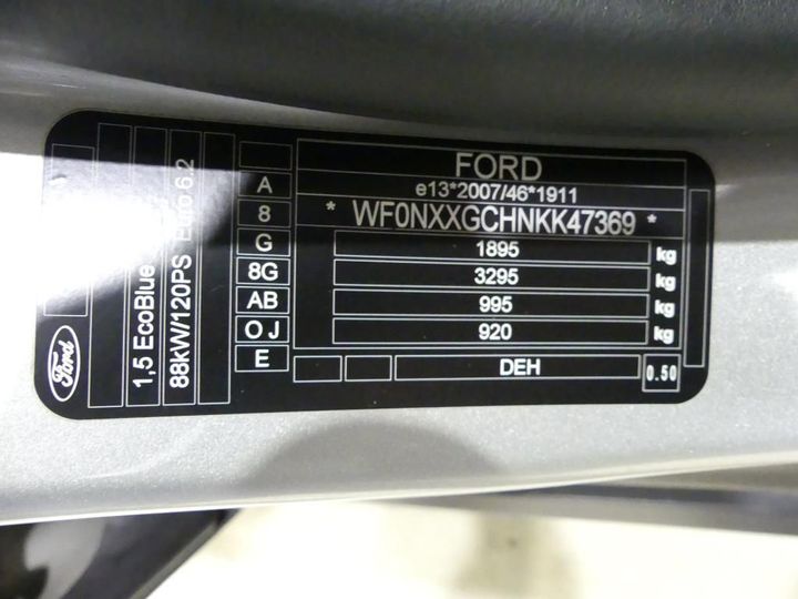 Photo 3 VIN: WF0NXXGCHNKK47369 - FORD FOCUS 