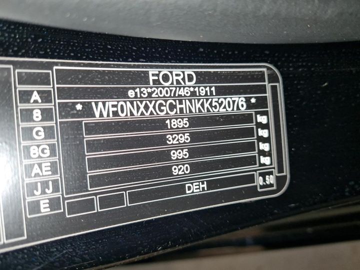 Photo 3 VIN: WF0NXXGCHNKK52076 - FORD FOCUS 