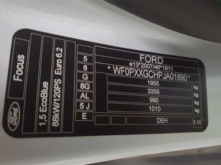 Photo 11 VIN: WF0PXXGCHPJA01890 - FORD FOCUS TURNIER 1.5 