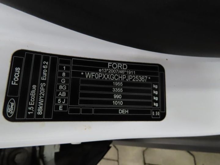 Photo 12 VIN: WF0PXXGCHPJP25367 - FORD FOCUS TURNIER 