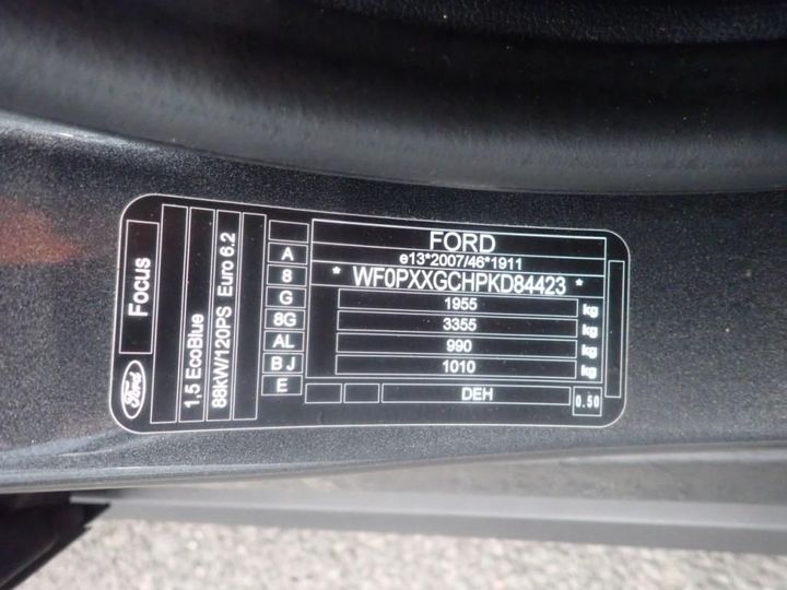 Photo 9 VIN: WF0PXXGCHPKD84423 - FORD FOCUS SW 