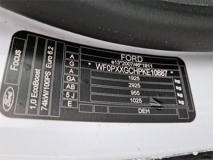 Photo 6 VIN: WF0PXXGCHPKE10887 - FORD FOCUS 