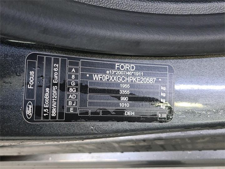 Photo 8 VIN: WF0PXXGCHPKE20587 - FORD FOCUS 