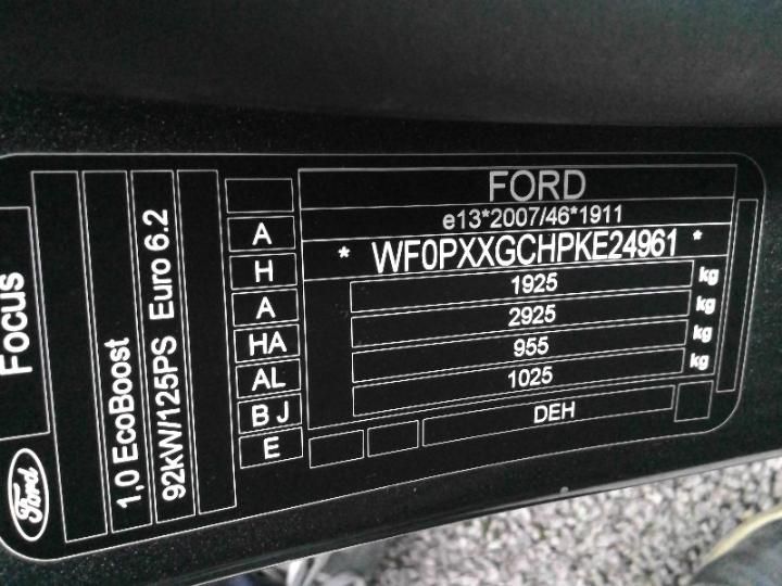 Photo 10 VIN: WF0PXXGCHPKE24961 - FORD FOCUS SW 