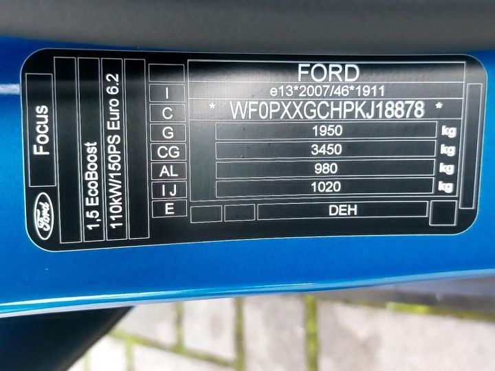 Photo 14 VIN: WF0PXXGCHPKJ18878 - FORD FOCUS TURNIER 