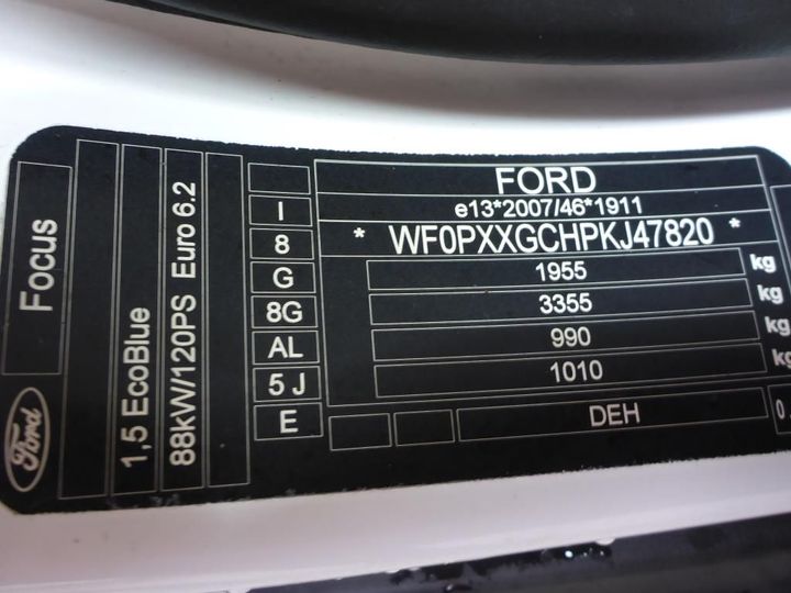 Photo 12 VIN: WF0PXXGCHPKJ47820 - FORD FOCUS 