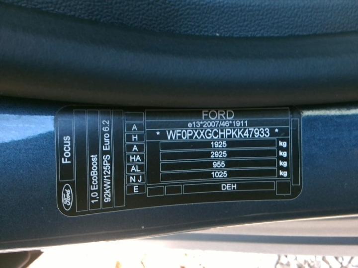 Photo 10 VIN: WF0PXXGCHPKK47933 - FORD FOCUS3 