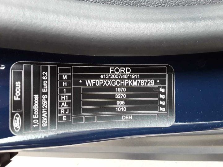 Photo 18 VIN: WF0PXXGCHPKM78729 - FORD FOCUS 