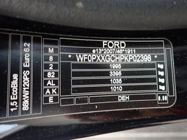 Photo 9 VIN: WF0PXXGCHPKP02398 - FORD FOCUS SW 