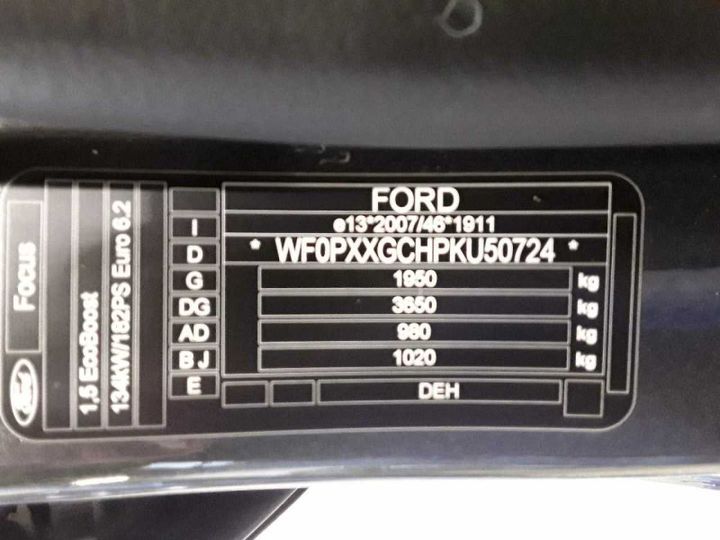 Photo 12 VIN: WF0PXXGCHPKU50724 - FORD FOCUS 