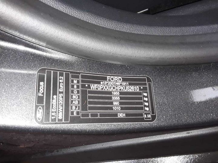 Photo 12 VIN: WF0PXXGCHPKU52610 - FORD FOCUS TURNIER 1.5 