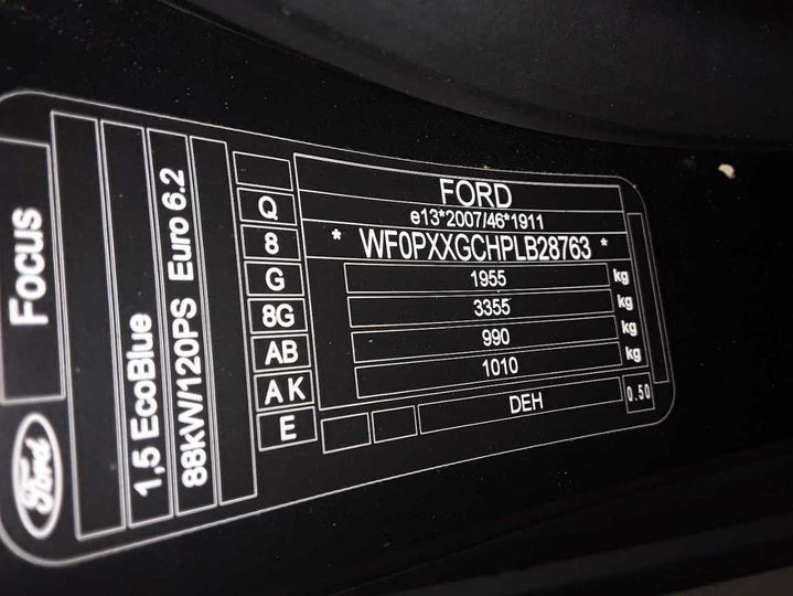 Photo 11 VIN: WF0PXXGCHPLB28763 - FORD FOCUS TURNIER 1.5 