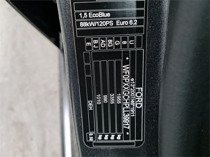 Photo 6 VIN: WF0PXXGCHPLL39917 - FORD FOCUS CLIPPER 