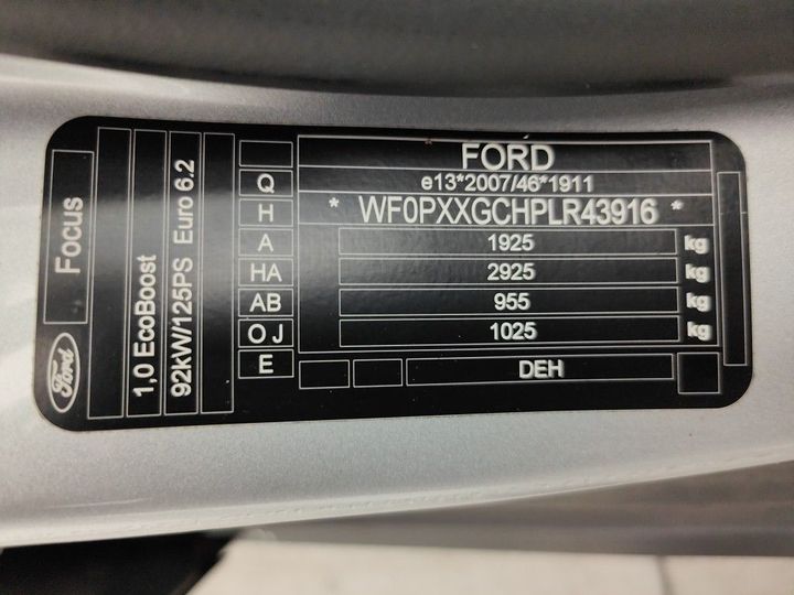 Photo 17 VIN: WF0PXXGCHPLR43916 - FORD FOCUS SW '18 