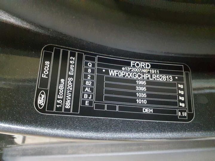 Photo 10 VIN: WF0PXXGCHPLR52813 - FORD FOCUS TURNIER 1.5 