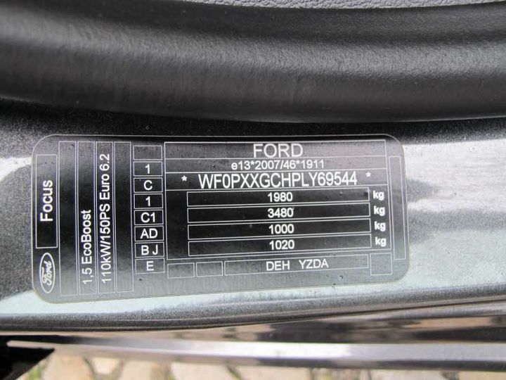 Photo 6 VIN: WF0PXXGCHPLY69544 - FORD FOCUS KOMBI AUTOMATIK 