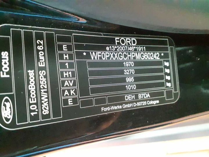 Photo 11 VIN: WF0PXXGCHPMG60242 - FORD FOCUS TURNIER 1.0 