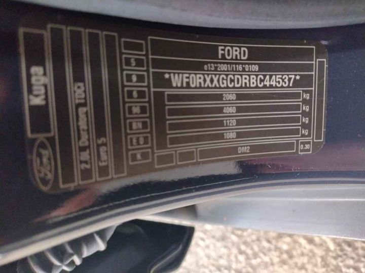 Photo 14 VIN: WF0RXXGCDRBC44537 - FORD KUGA 