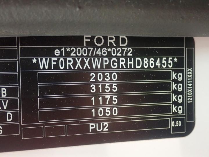 Photo 12 VIN: WF0RXXWPGRHD86455 - FORD TRANSIT CONNECT 