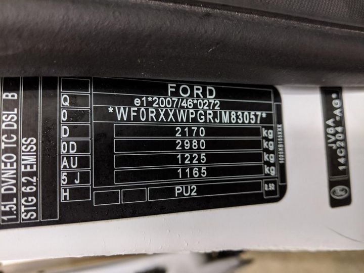 Photo 12 VIN: WF0RXXWPGRJM83057 - FORD TRANSIT CONNECT 