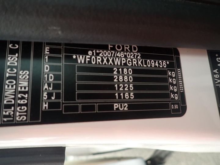 Photo 12 VIN: WF0RXXWPGRKL09436 - FORD TRANSIT CONNECT 