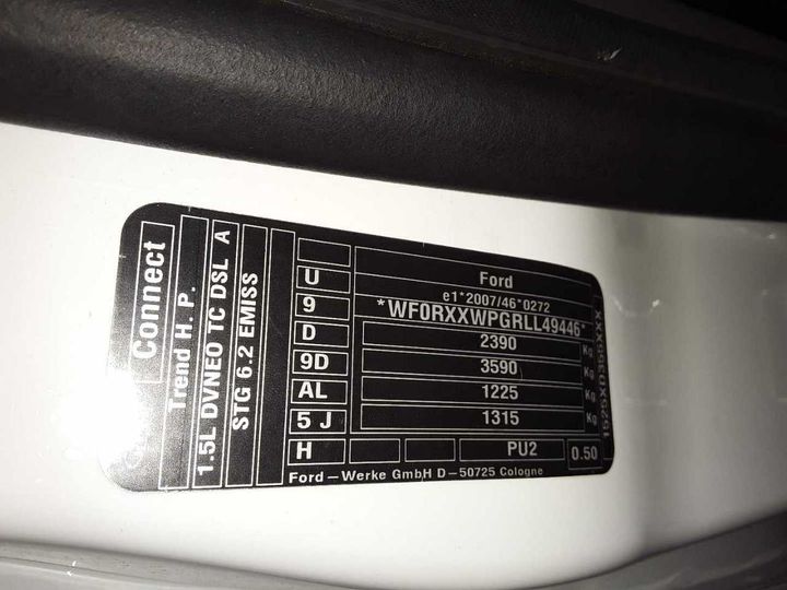 Photo 11 VIN: WF0RXXWPGRLL49446 - FORD TRANSIT CONNECT 220 